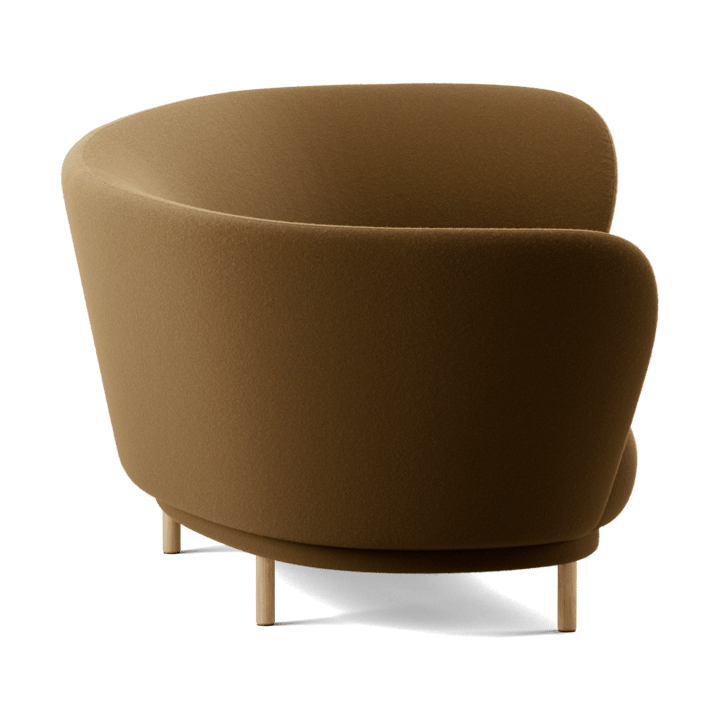 Dandy 3-personers sofa, Black oak - Kirkby Design, Spiral - 23 Monochrome Massproductions