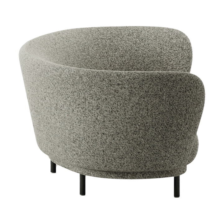 Dandy 3-personers sofa, Black oak - Kirkby Design, Spiral - 23 Monochrome Massproductions