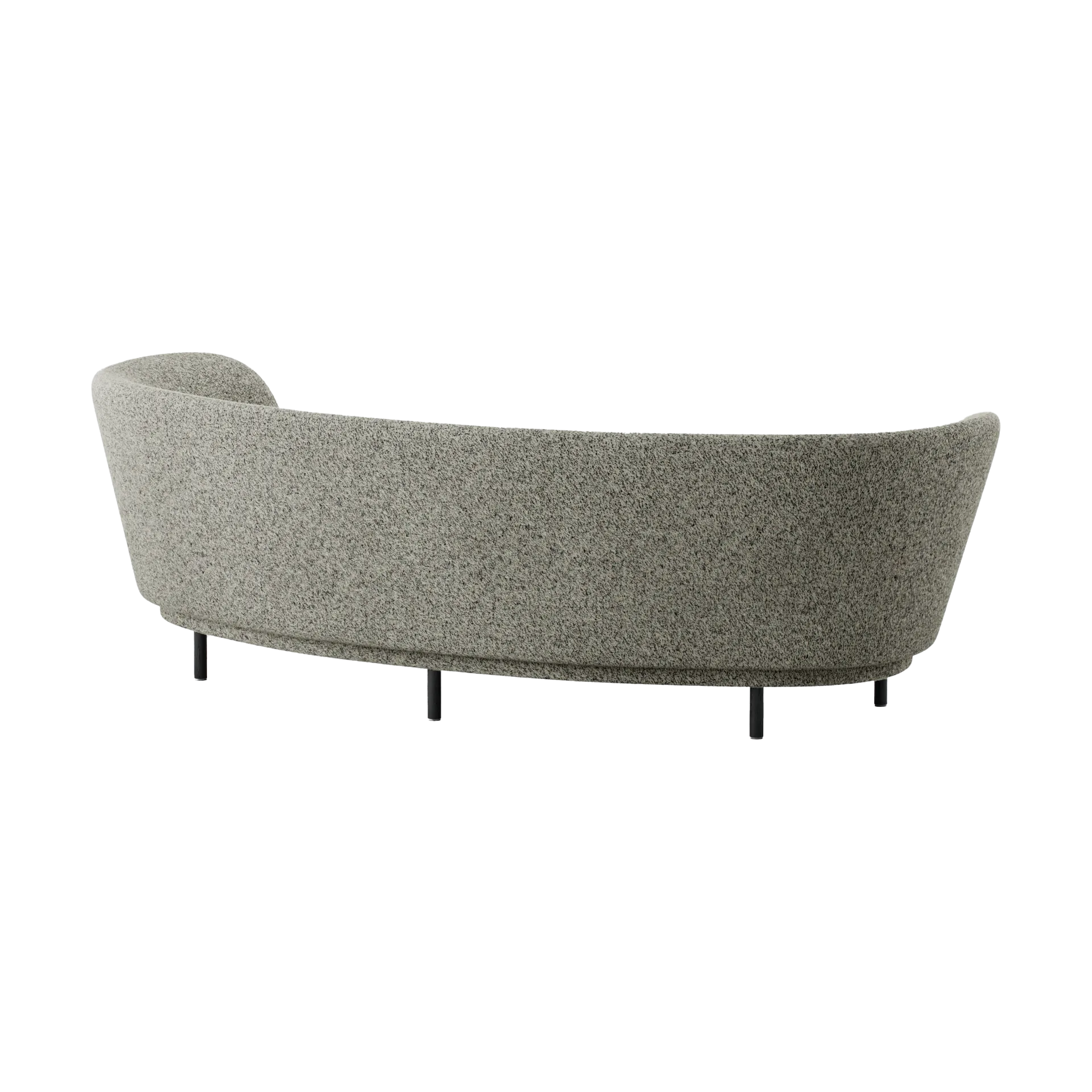 Dandy 3-personers sofa, Black oak - Kirkby Design, Spiral - 23 Monochrome Massproductions