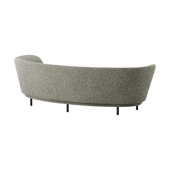 Dandy 3-personers sofa, Black oak - Kirkby Design, Spiral - 23 Monochrome Massproductions