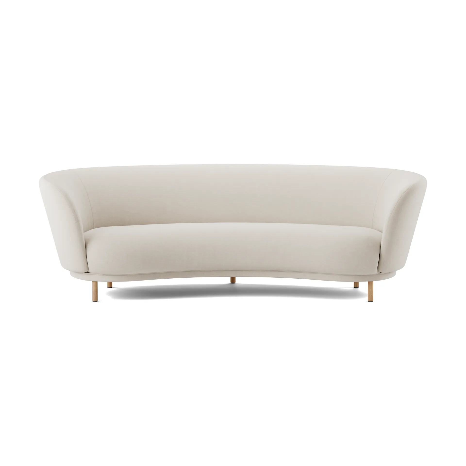 Dandy 3-personers sofa, Natural oak-Linara 05 Porridge Massproductions