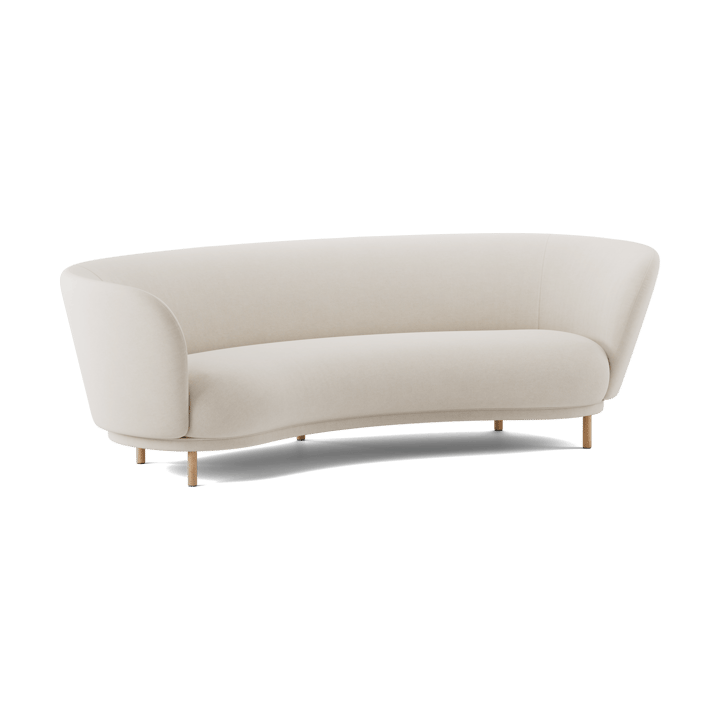 Dandy 3-personers sofa, Natural oak-Linara 05 Porridge Massproductions