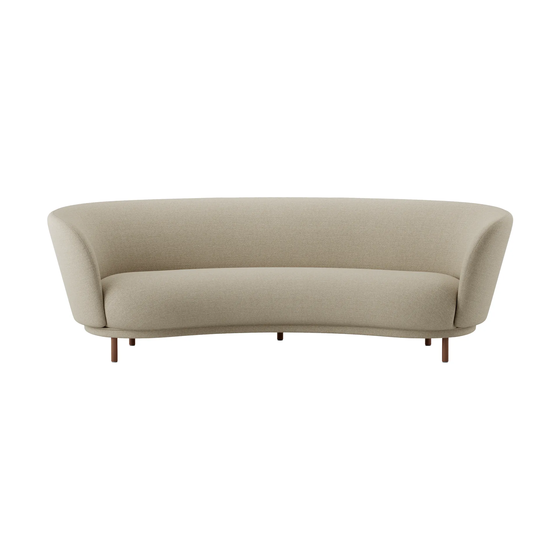 Dandy 3-personers sofa, Walnut-Ecriture 240 Massproductions