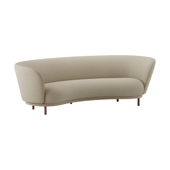 Dandy 3-personers sofa, Walnut-Ecriture 240 Massproductions
