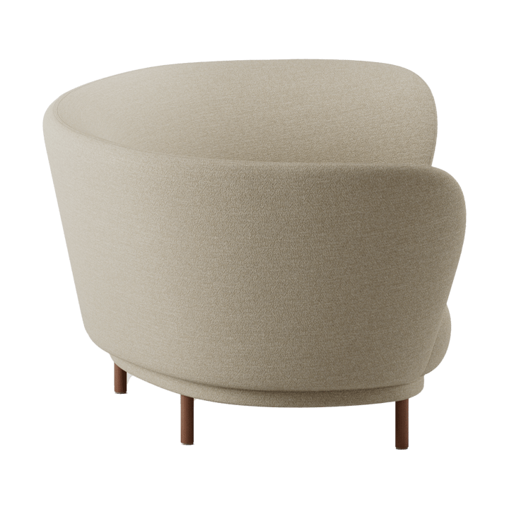Dandy 3-personers sofa, Walnut-Ecriture 240 Massproductions