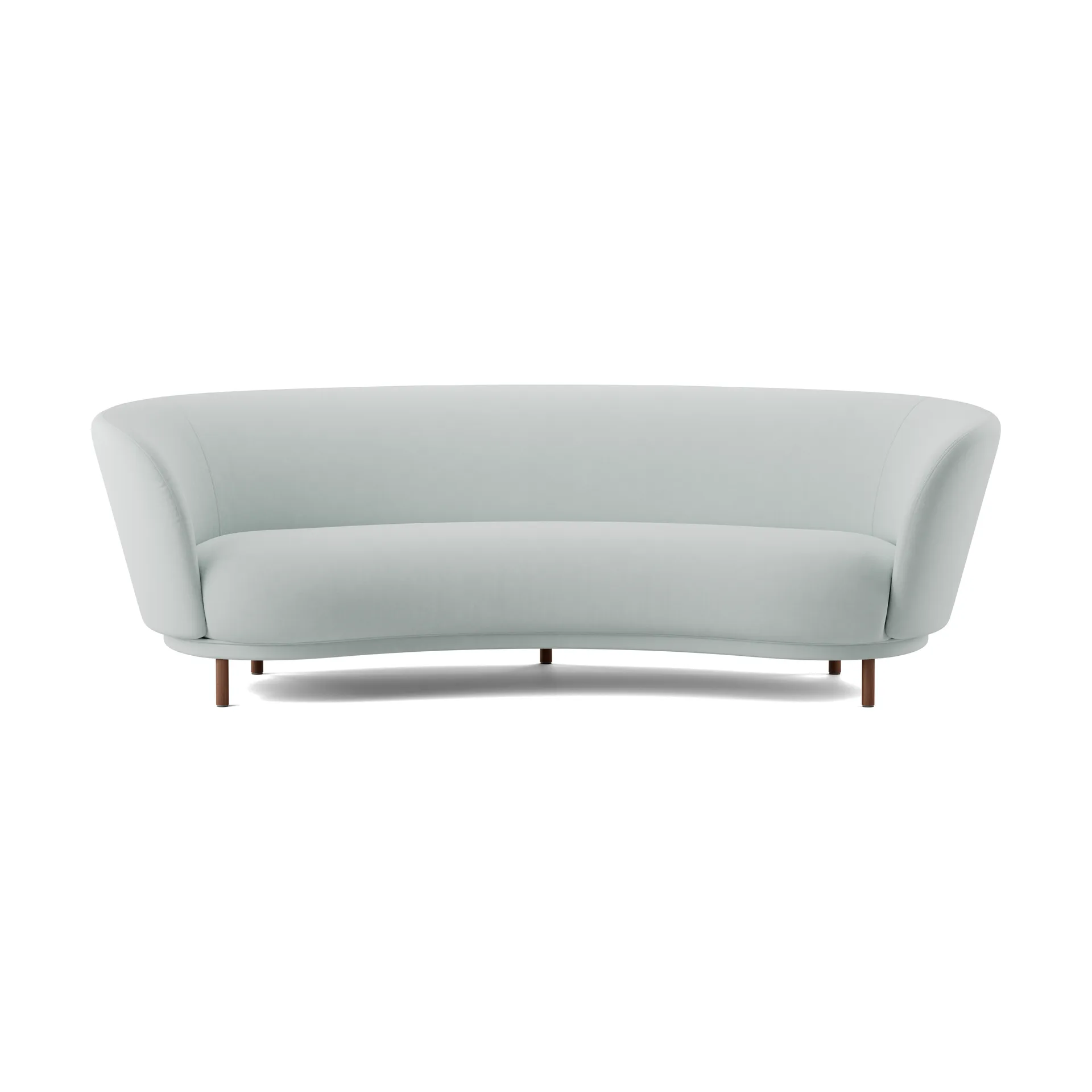 Dandy 3-personers sofa, Walnut-Linara 253 Swedish Grey Massproductions