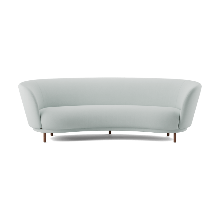 Dandy 3-personers sofa - Walnut-Linara 253 Swedish Grey - Massproductions