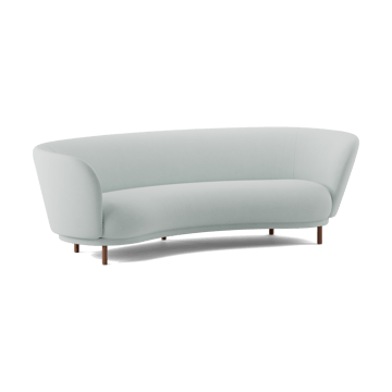Dandy 3-personers sofa - Walnut-Linara 253 Swedish Grey - Massproductions