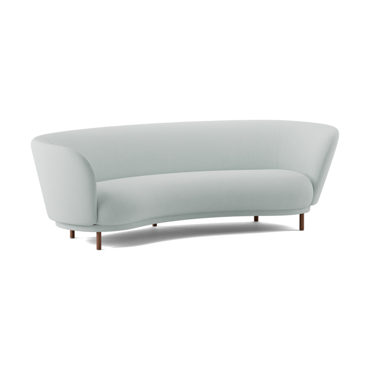 Dandy 3-personers sofa, Walnut-Linara 253 Swedish Grey Massproductions