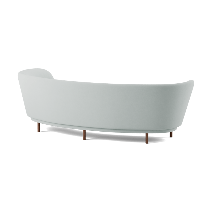 Dandy 3-personers sofa, Walnut-Linara 253 Swedish Grey Massproductions