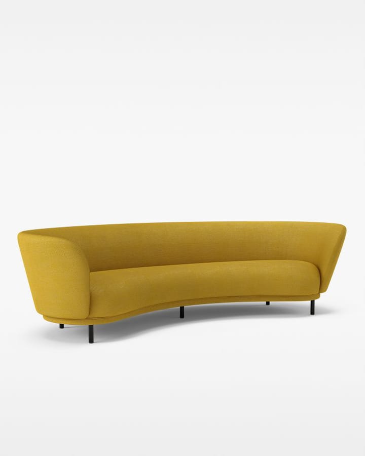 Dandy 4-personers sofa, Bejdset eg/Sacho Safire 017 Massproductions