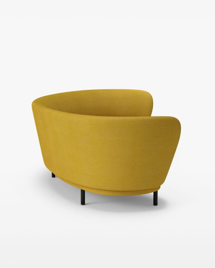 Dandy 4-personers sofa, Bejdset eg/Sacho Safire 017 Massproductions