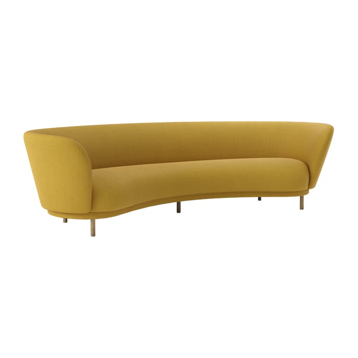 Dandy 4-personers sofa, Sacho Safire 017, egetræsben Massproductions