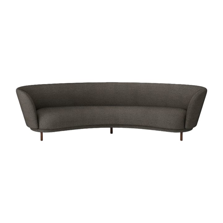 Dandy 4-personers sofa - Valnød/Sacho Safire 001 - Massproductions