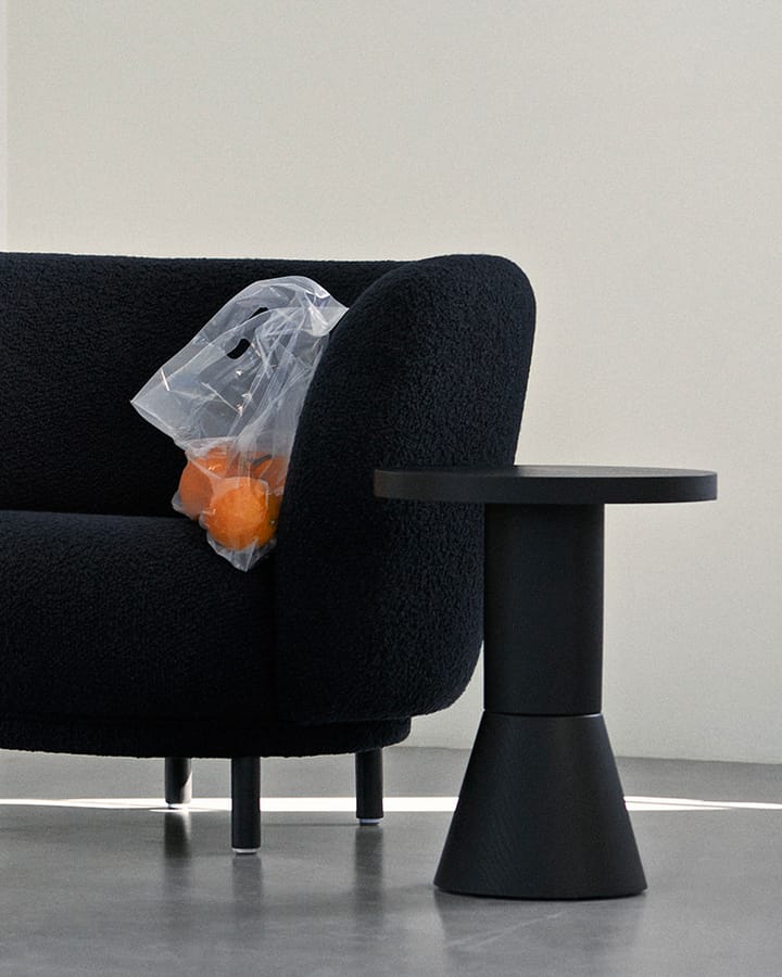 Draft bord Ø40 cm, Sortbejdset ask Massproductions