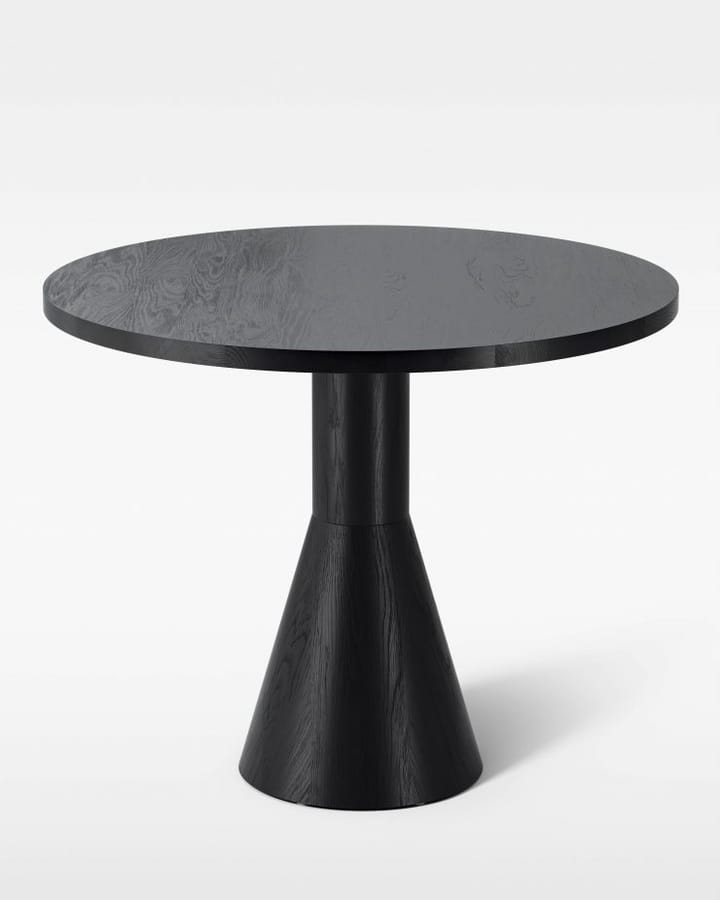 Draft spisebord Ø88 cm, Sortbejdset ask Massproductions