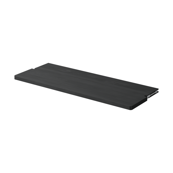 Gridlock Deep Shelf W800 hyldeplan - Black stained Ash - Massproductions