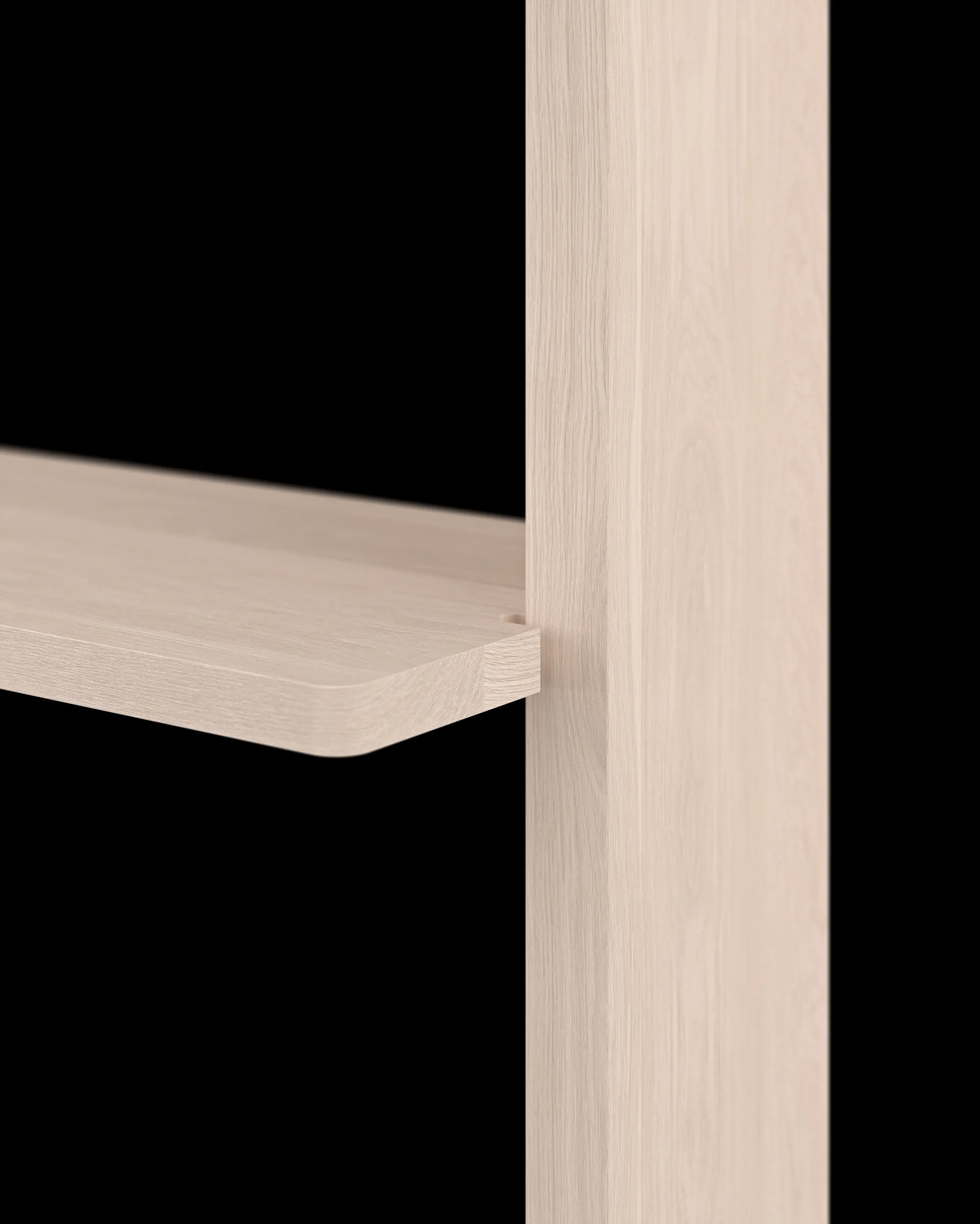 Gridlock - S1-A3-0 væghylde, Natural Ash Massproductions