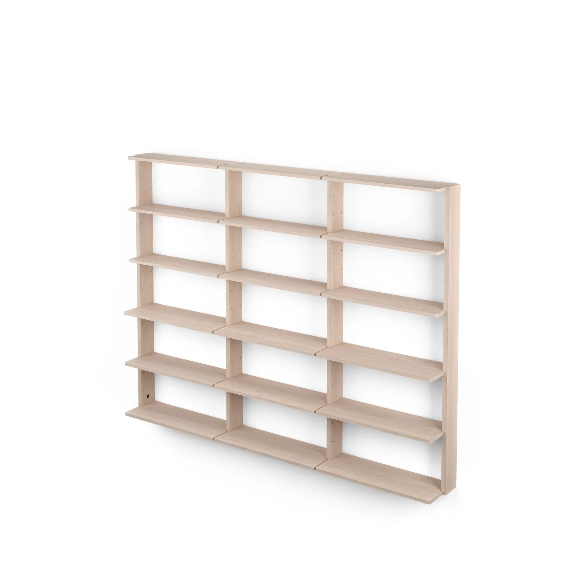 Gridlock - T3-A9-9 væghylde, Natural Ash Massproductions