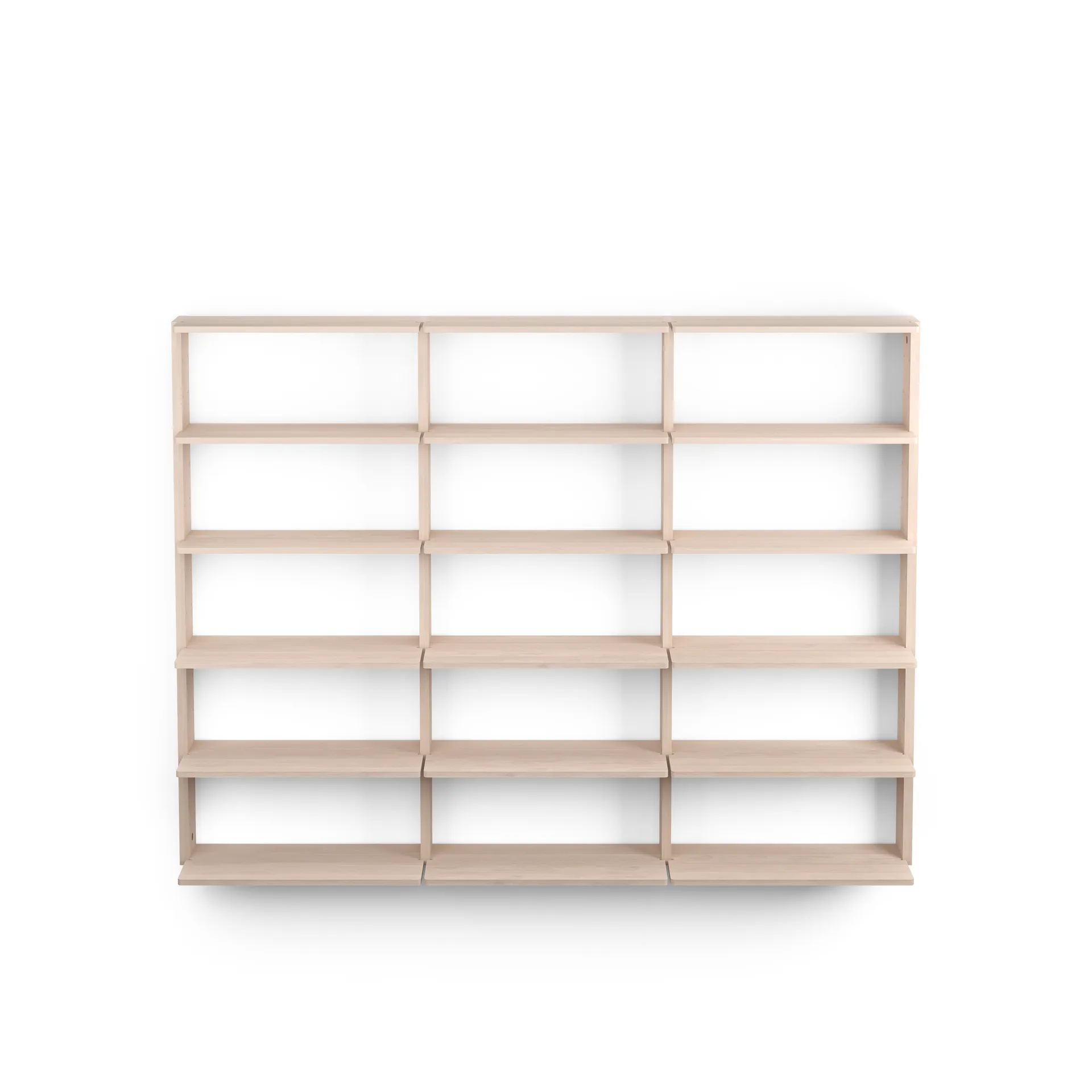 Gridlock - T3-A9-9 væghylde, Natural Ash Massproductions