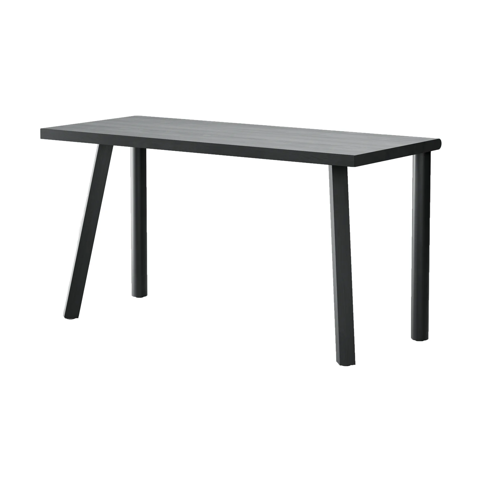 Homework skrivebord 140x60 cm, Sortbejdset ask Massproductions