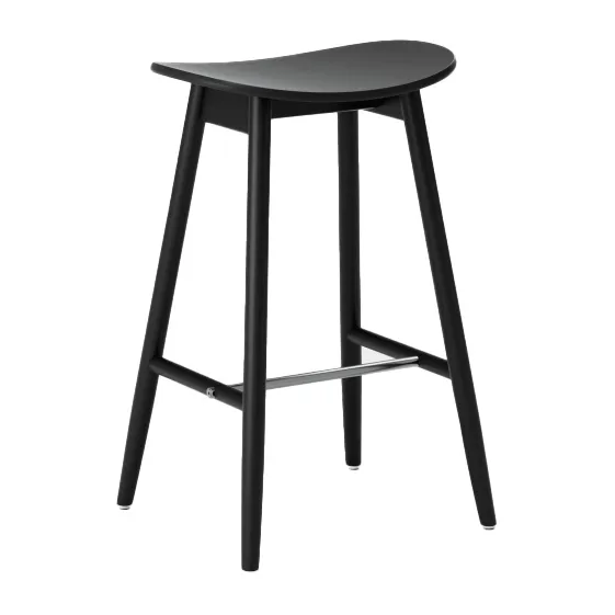 Icha barstol 65 cm, Sortbejdset bøg Massproductions