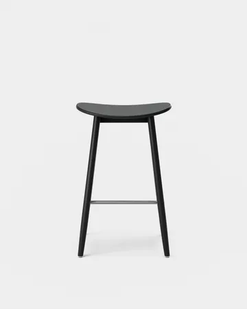 Icha barstol 65 cm - Sortbejdset bøg - Massproductions