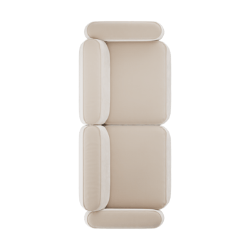 Patch 2,5-personers sofa - Atlantis 52 Alabaster - Massproductions