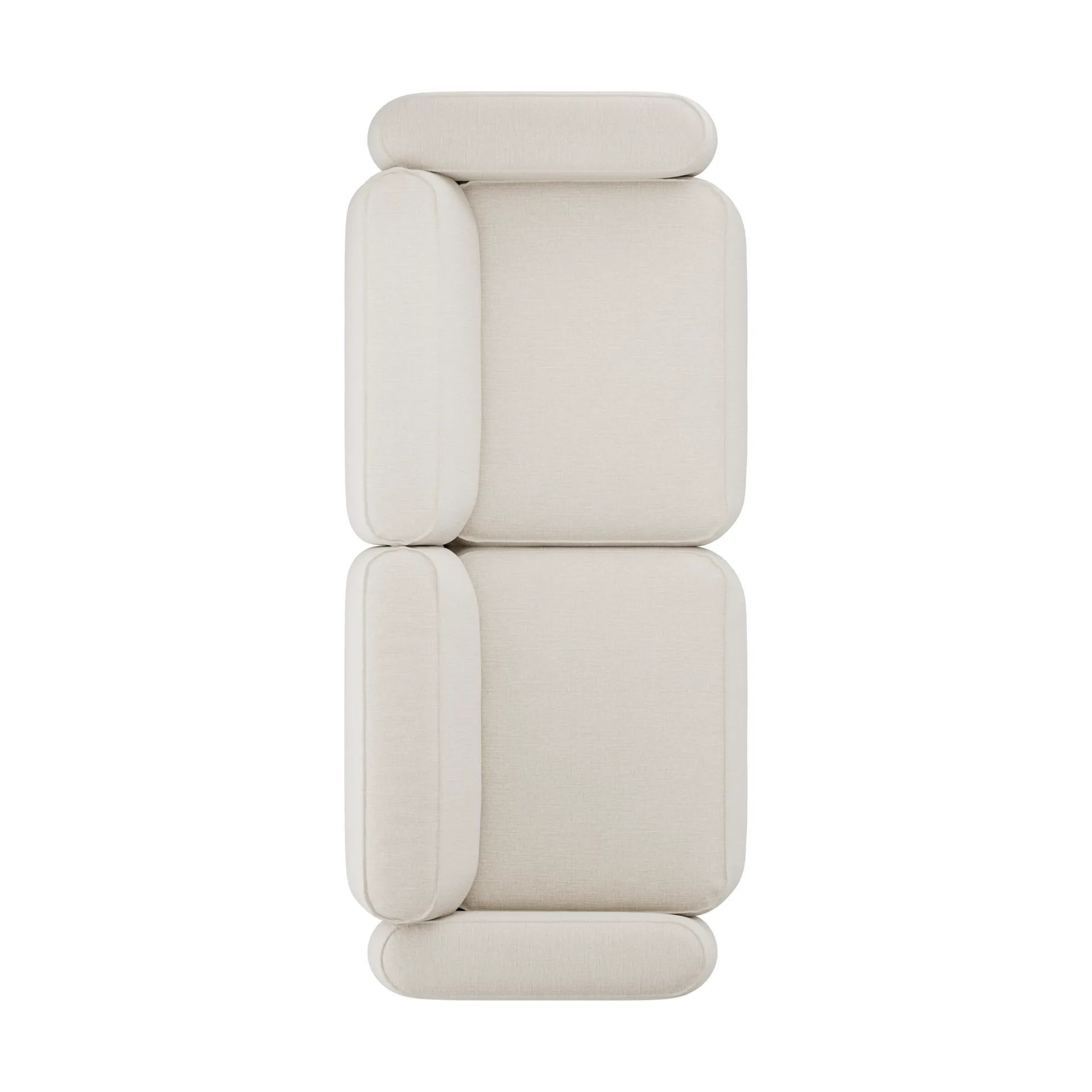 Patch 2,5-personers sofa, Linara 05 Porridge Massproductions