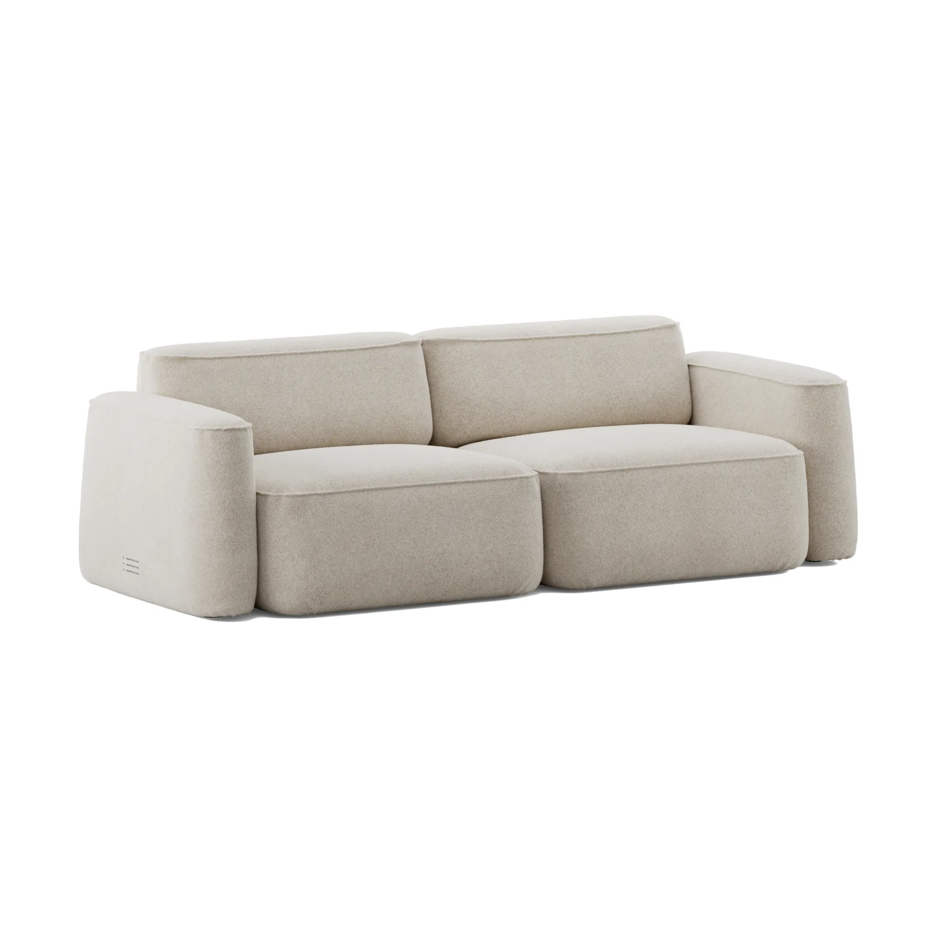 Patch 2,5-personers sofa, Spiral 21 Chalk Massproductions