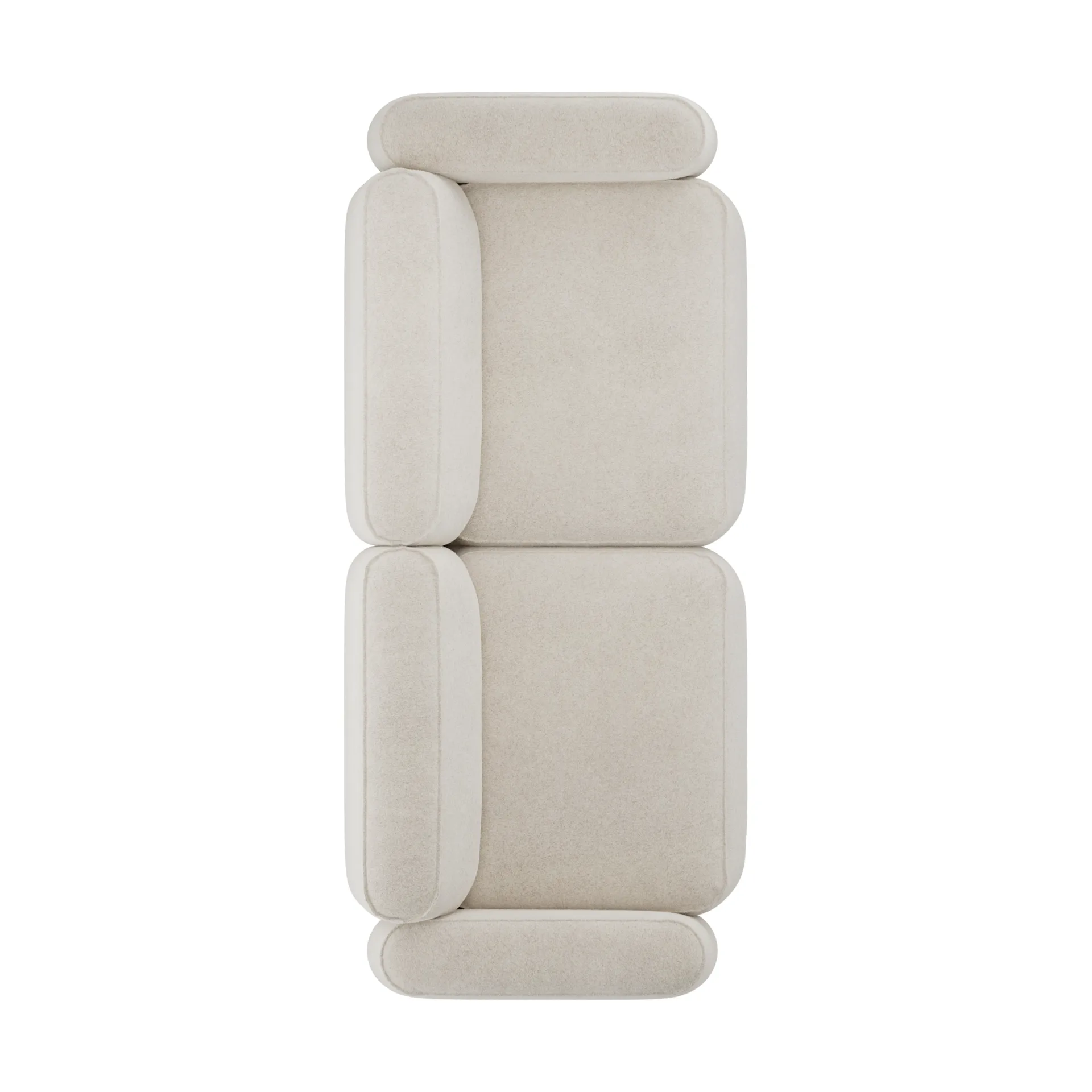 Patch 2,5-personers sofa, Spiral 21 Chalk Massproductions