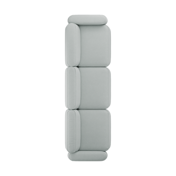 Patch 3-personers sofa - Linara 253 Swedish Grey - Massproductions