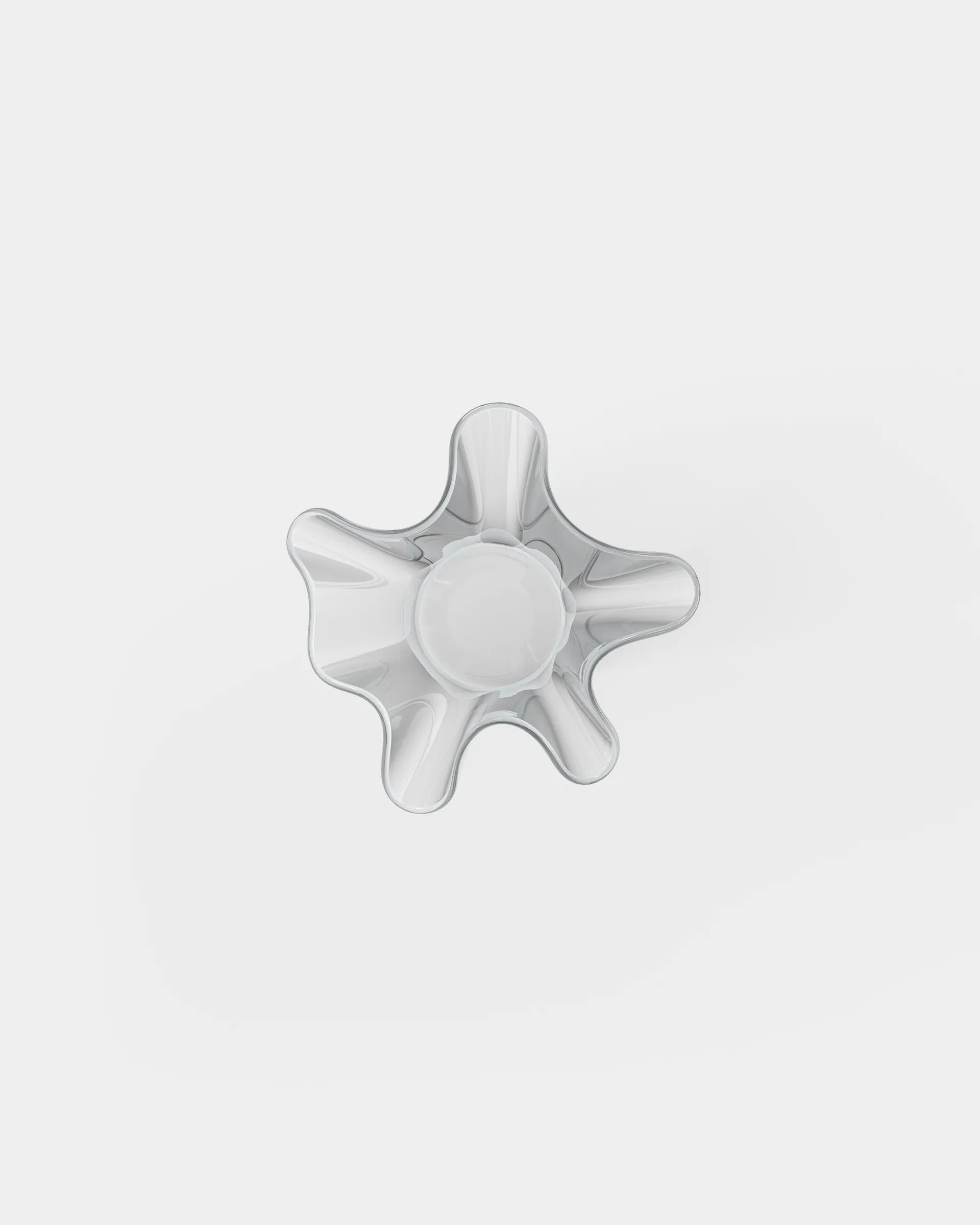 Trippy vase, Klart glas Massproductions