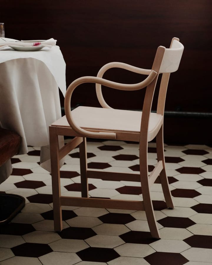 Waiter XL lænestol, Hvidolieret bøg Massproductions
