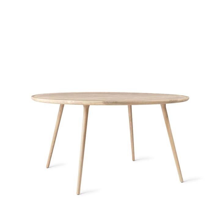 Accent spisebord rundt - Eg hvidpigmenteret matlak, Ø140 cm - Mater