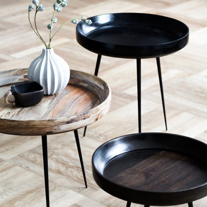 Bowl Small bord, Mango natur, sort stel Mater