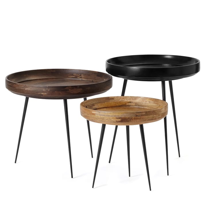 Bowl Small bord, Mango natur, sort stel Mater