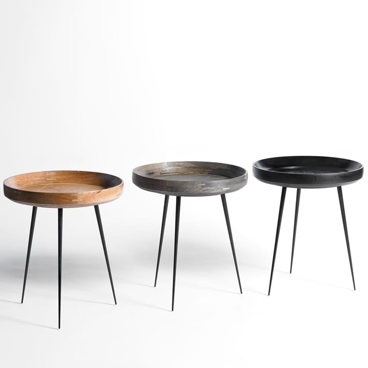 Bowl Small bord, Mango natur, sort stel Mater