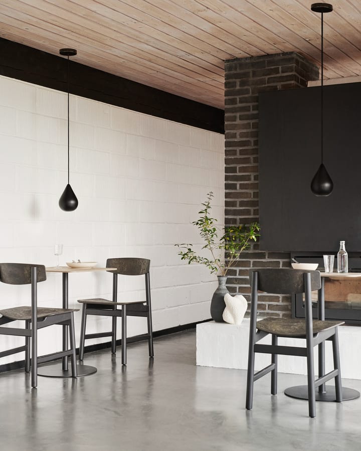 Conscious BM3162 stol, Black beech/Coffee waste black Mater