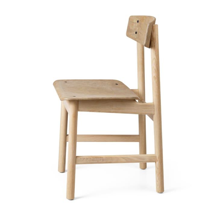 Conscious BM3162 stol, Soaped oak/Coffee waste light Mater