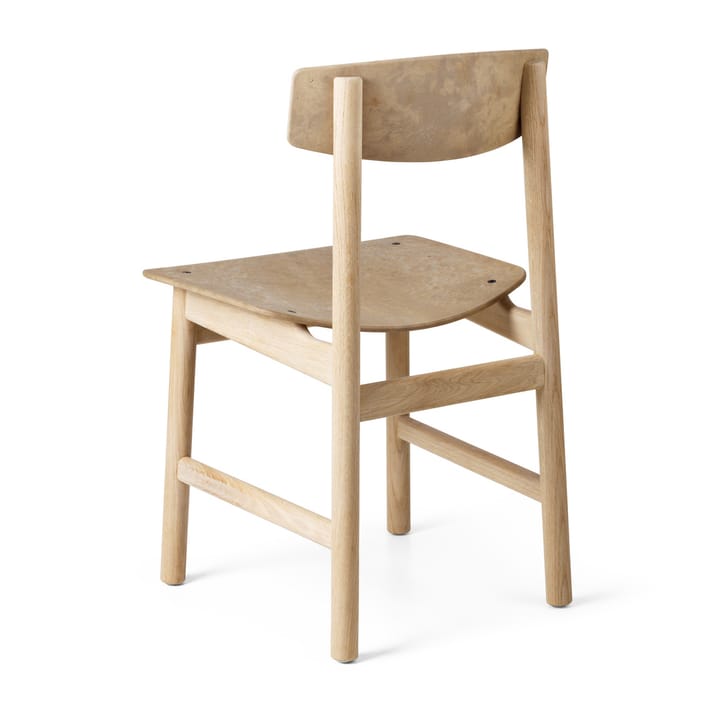 Conscious BM3162 stol, Soaped oak/Coffee waste light Mater
