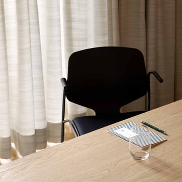 Nova Sea karmstol - black, sort understel i stål - Mater