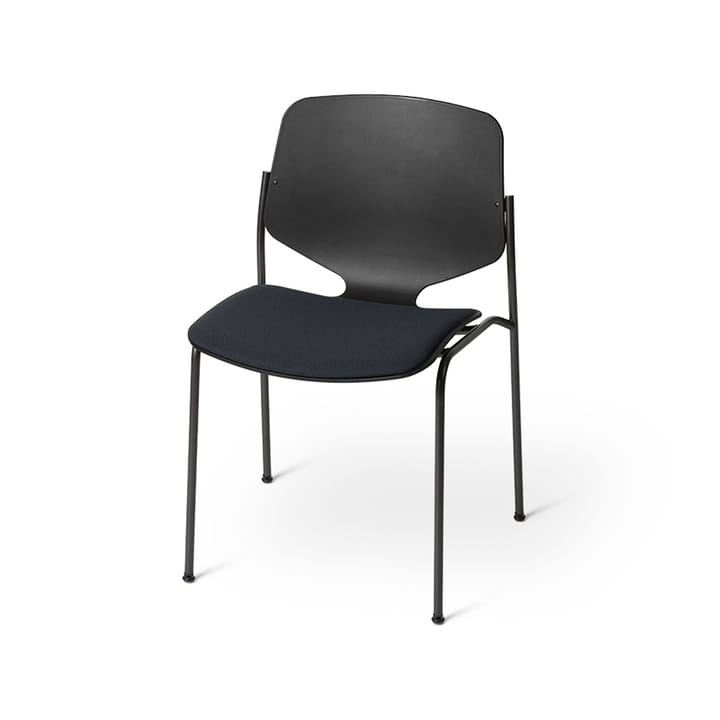 Nova Sea stol - stof cura 60111 black, sort stålstel - Mater