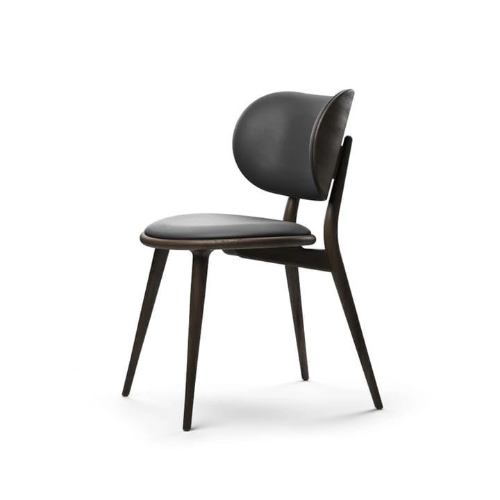 The Dining Chair stol - Læder sort, sortbejdset bøg - Mater