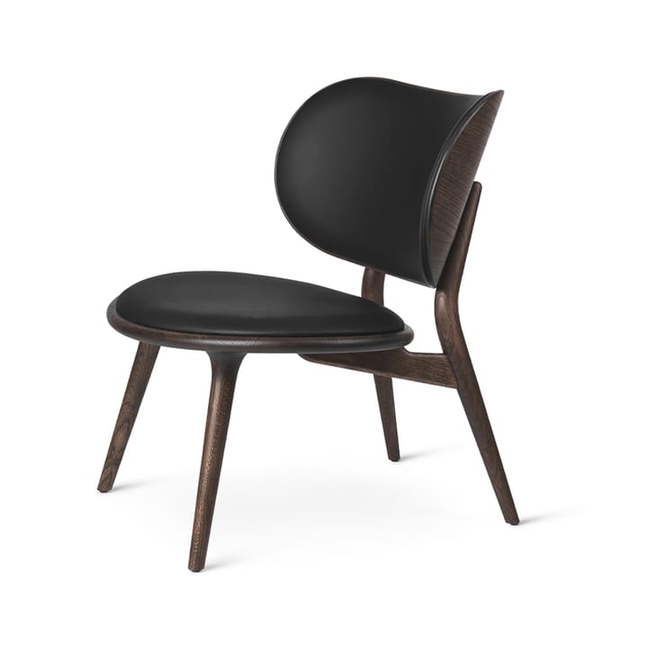 The Lounge Chair loungestol - Læder black, sirka grey stel - Mater