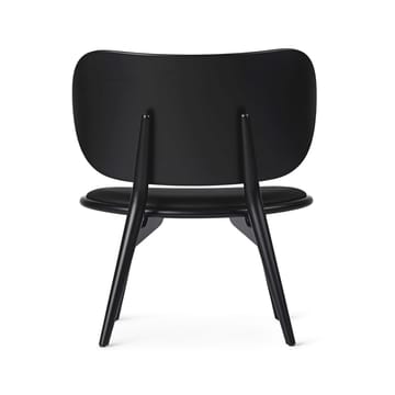 The Lounge Chair loungestol - Læder black, sortbejdset stel i bøg - Mater