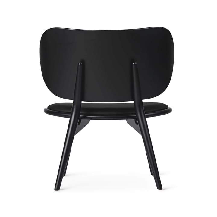 The Lounge Chair loungestol, Læder black, sortbejdset stel i bøg Mater