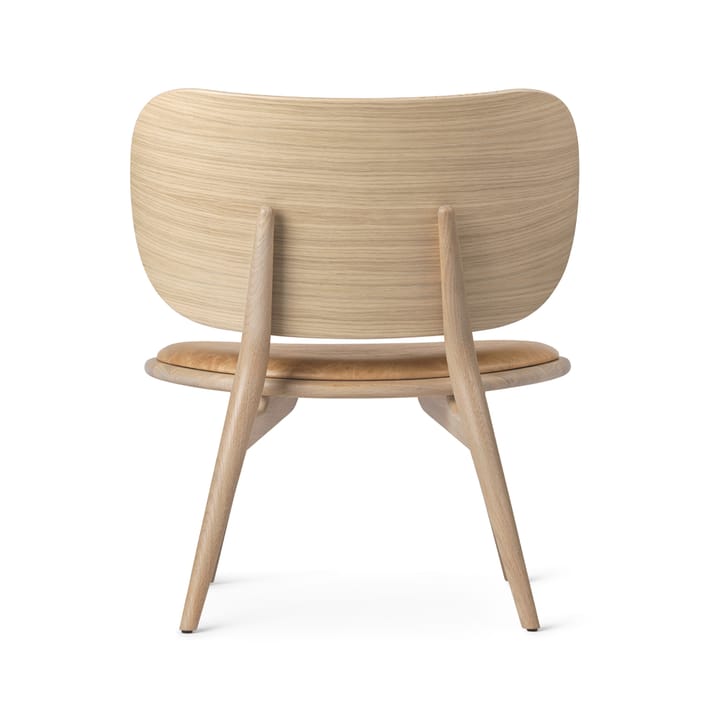 The Lounge Chair loungestol - Læder natural, matlakeret stel i eg - Mater