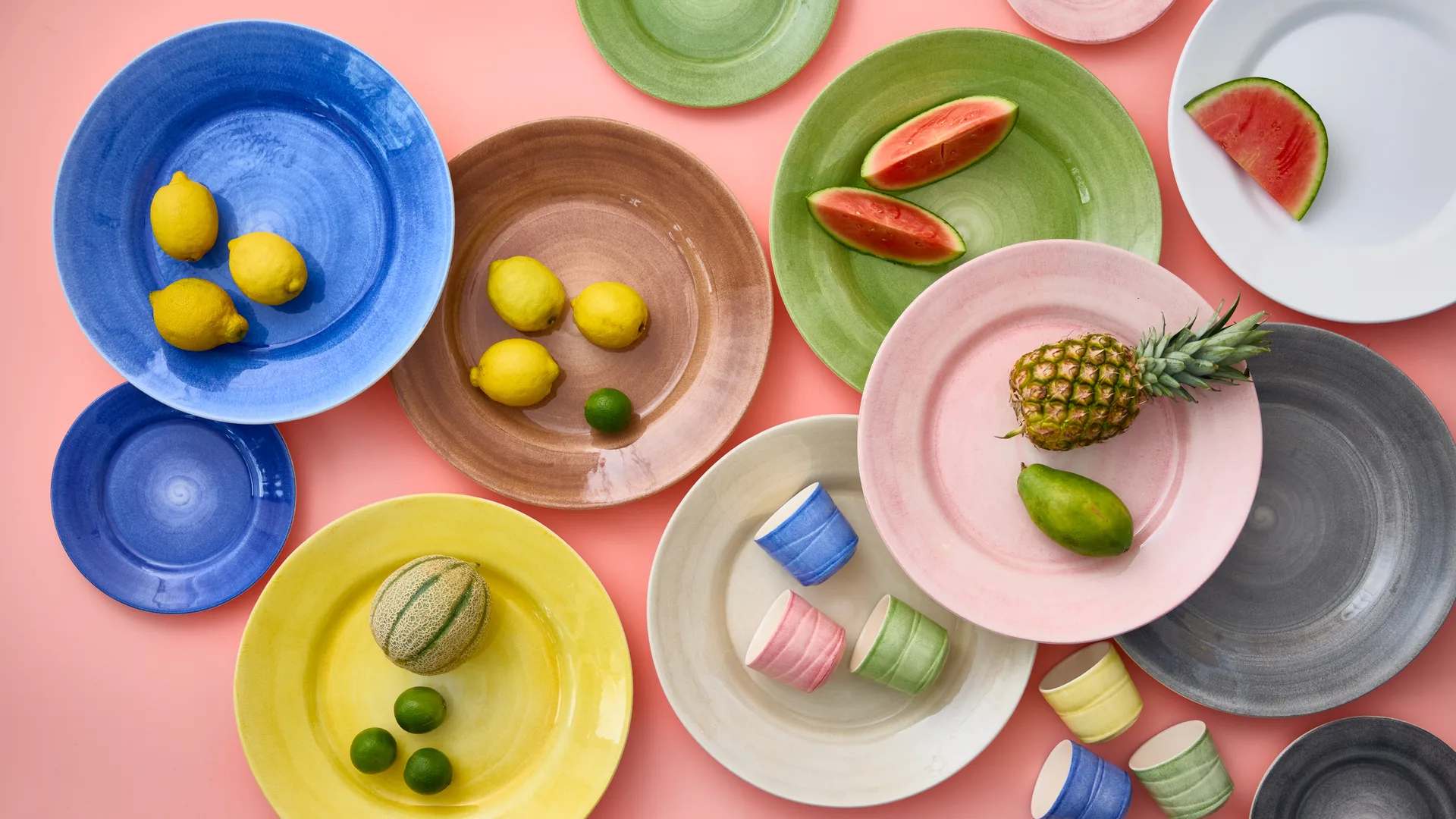 Basic serveringsfad Ø41 cm, Lyseblå Mateus