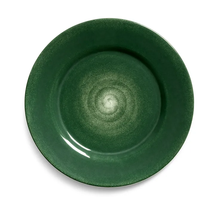 Basic tallerken 25 cm - Forest green - Mateus